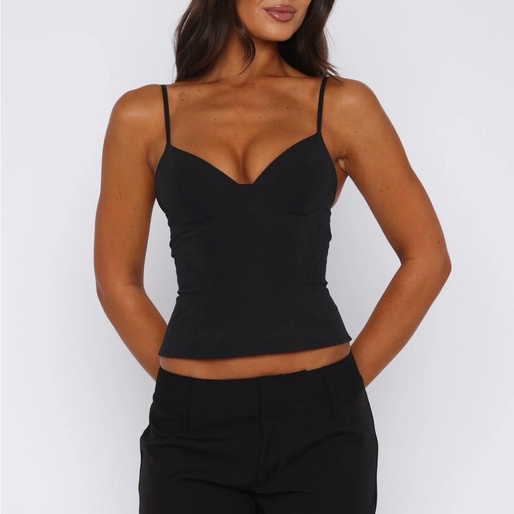 White Fox Boutique Black Camisole Top